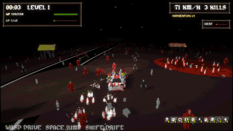 Drifting through the undead