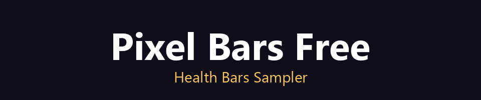 Pixel Bars Free - Health Bars Sampler