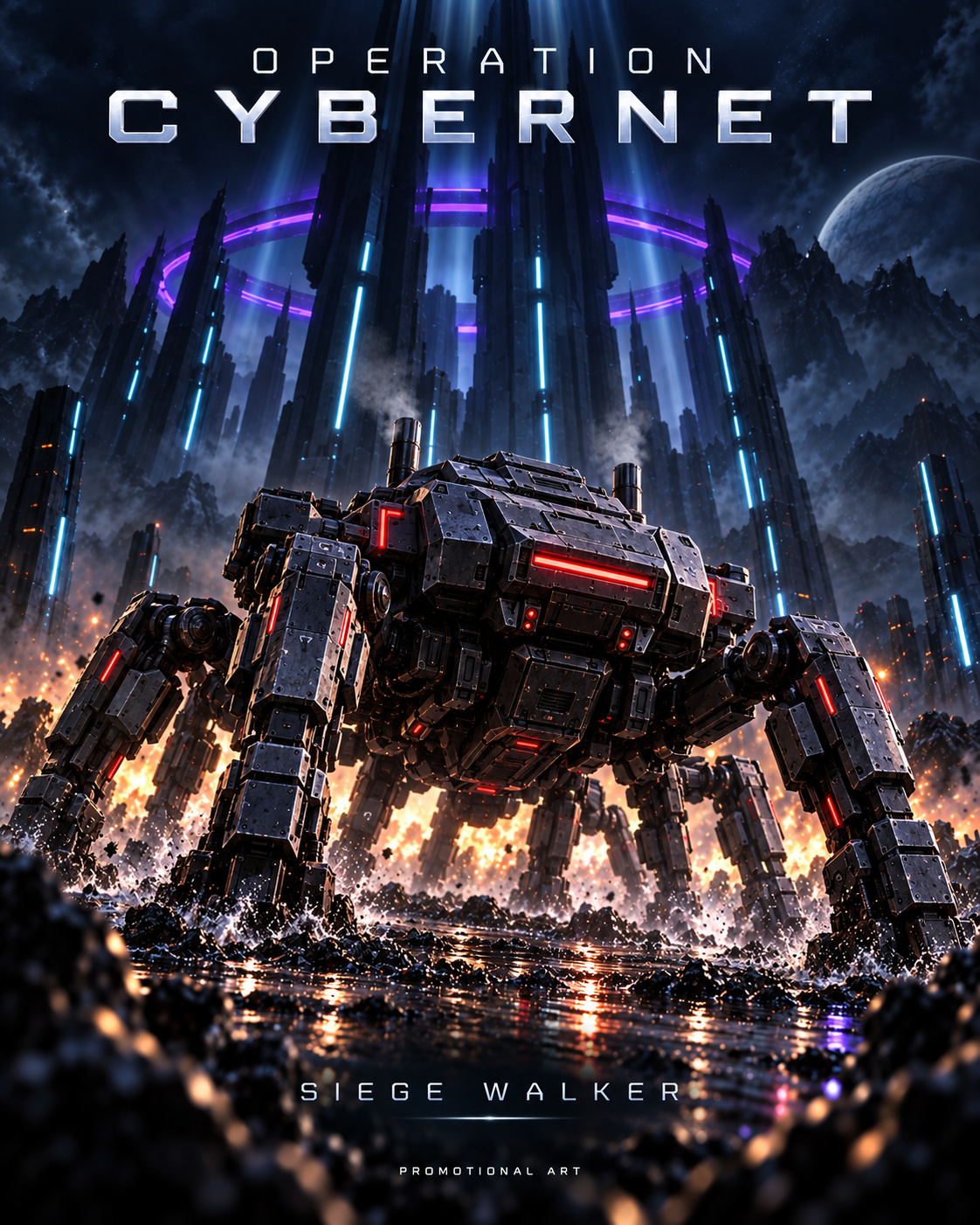 Siege Walker — Operation Cybernet promotional illustration