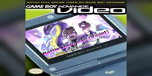 Cover image for battle zero lab with lyrics (violet version) for gba