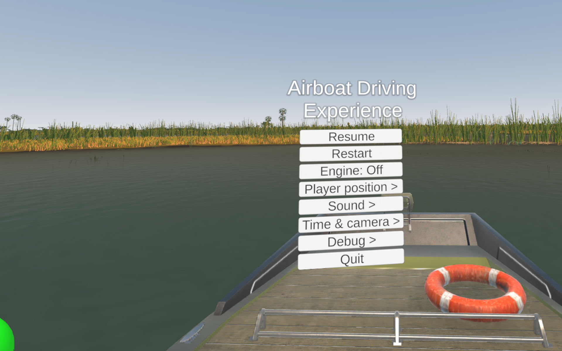 Cover image for VR - Airboat Driving Experience