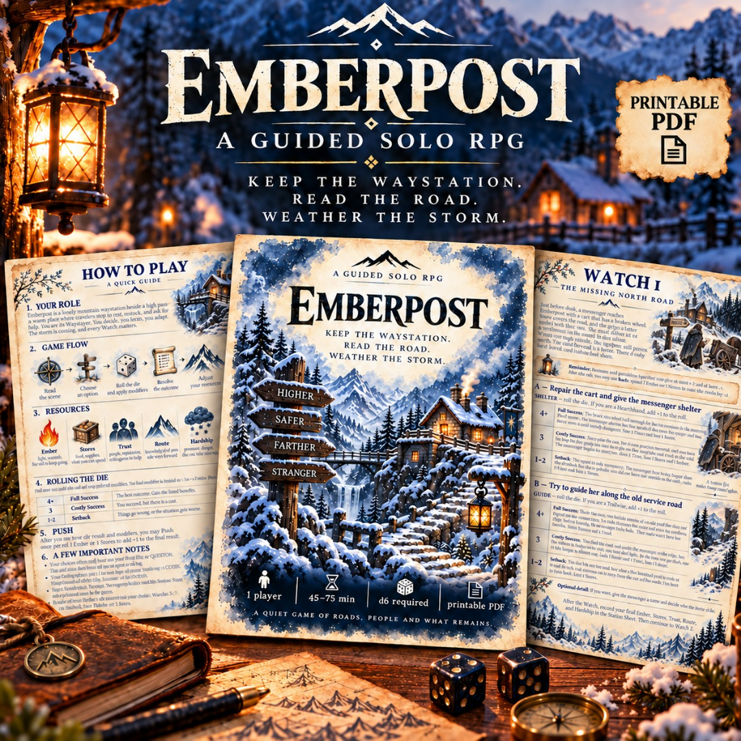 EMBERPOST — A Guided Solo Fantasy RPG