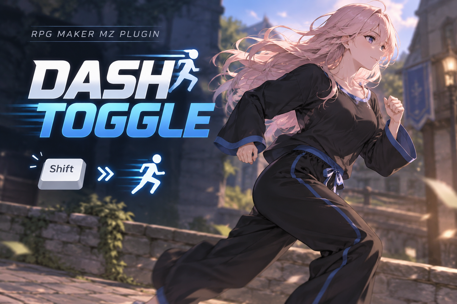 [FREE] RPG Maker MZ - Dash Toggle Plugin