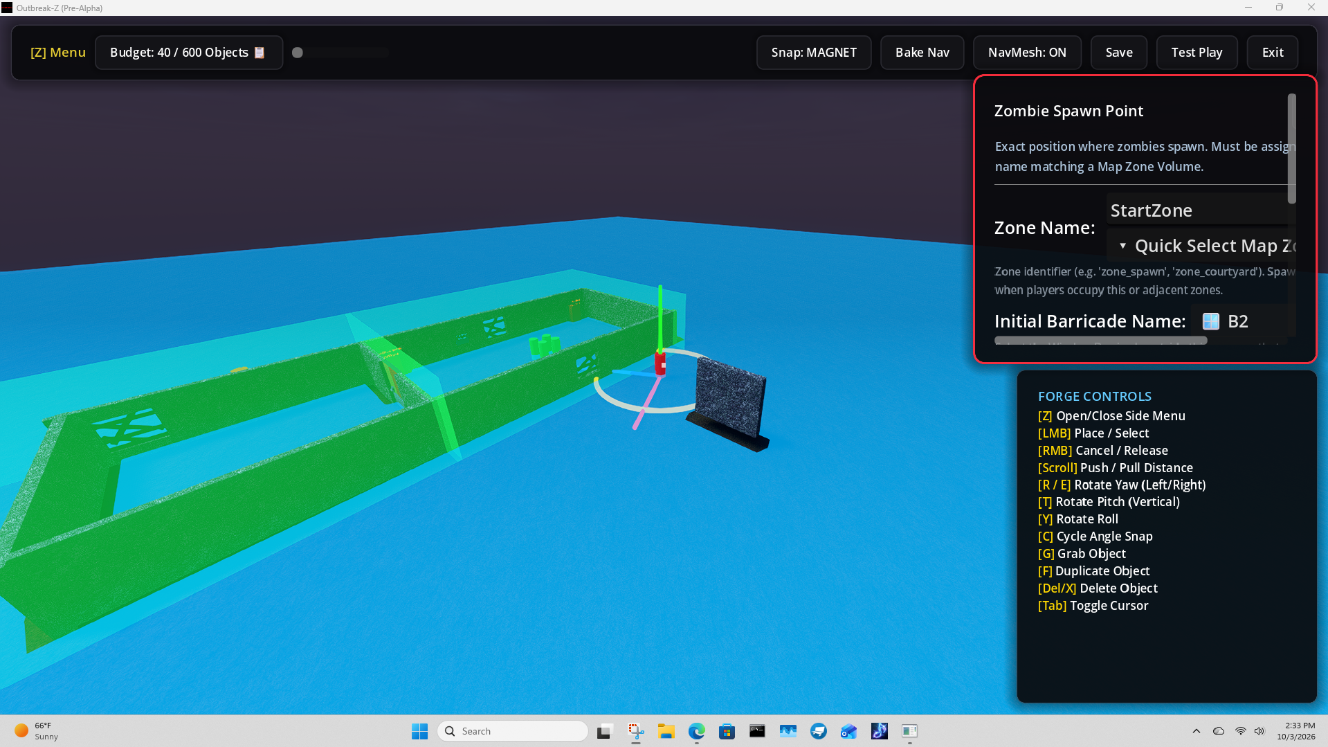 generatable nav mesh in forge and visually see it