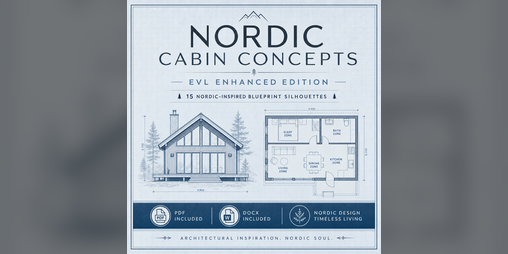 Cover image for Nordic Cabin Concepts – BLUEPRINT DIAGRAM PACK – EVL Enhanced Edition