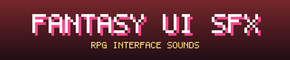 Fantasy UI SFX - 321 RPG UI Sounds