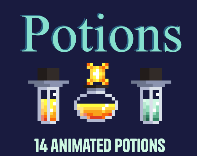 Animated Potions Pack - Solar & Universal [32x32] by A veces Pienso