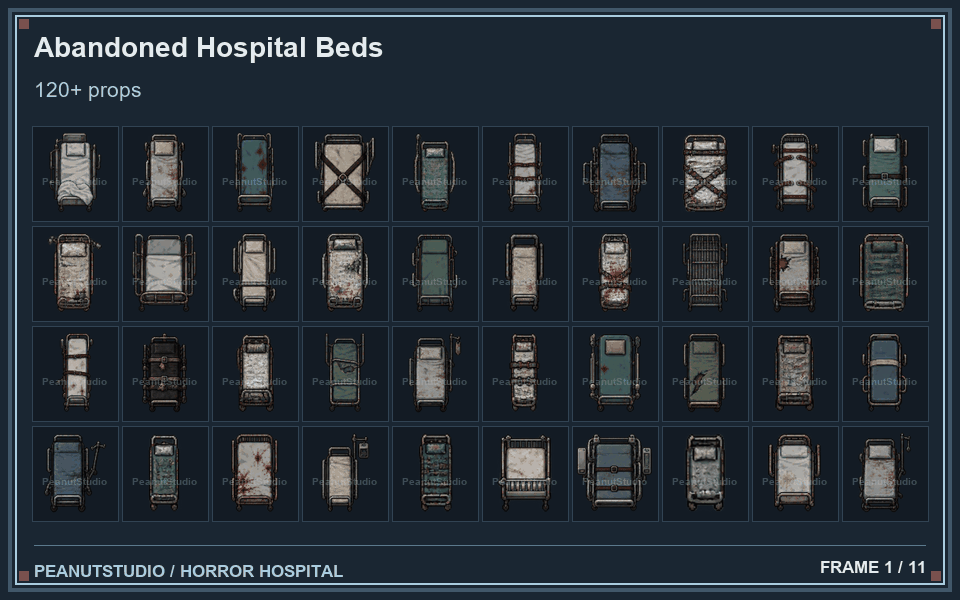 Hospital ward prop preview