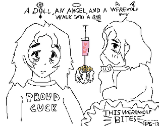 a Doll, an Angel, and a Werewolf