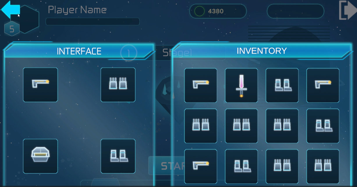 Equipment selection in the lobby
