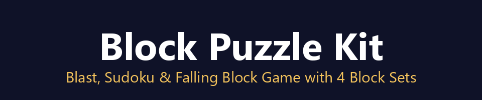 Block Puzzle Kit - Blast, Sudoku & Falling Block Game with 4 Block Sets