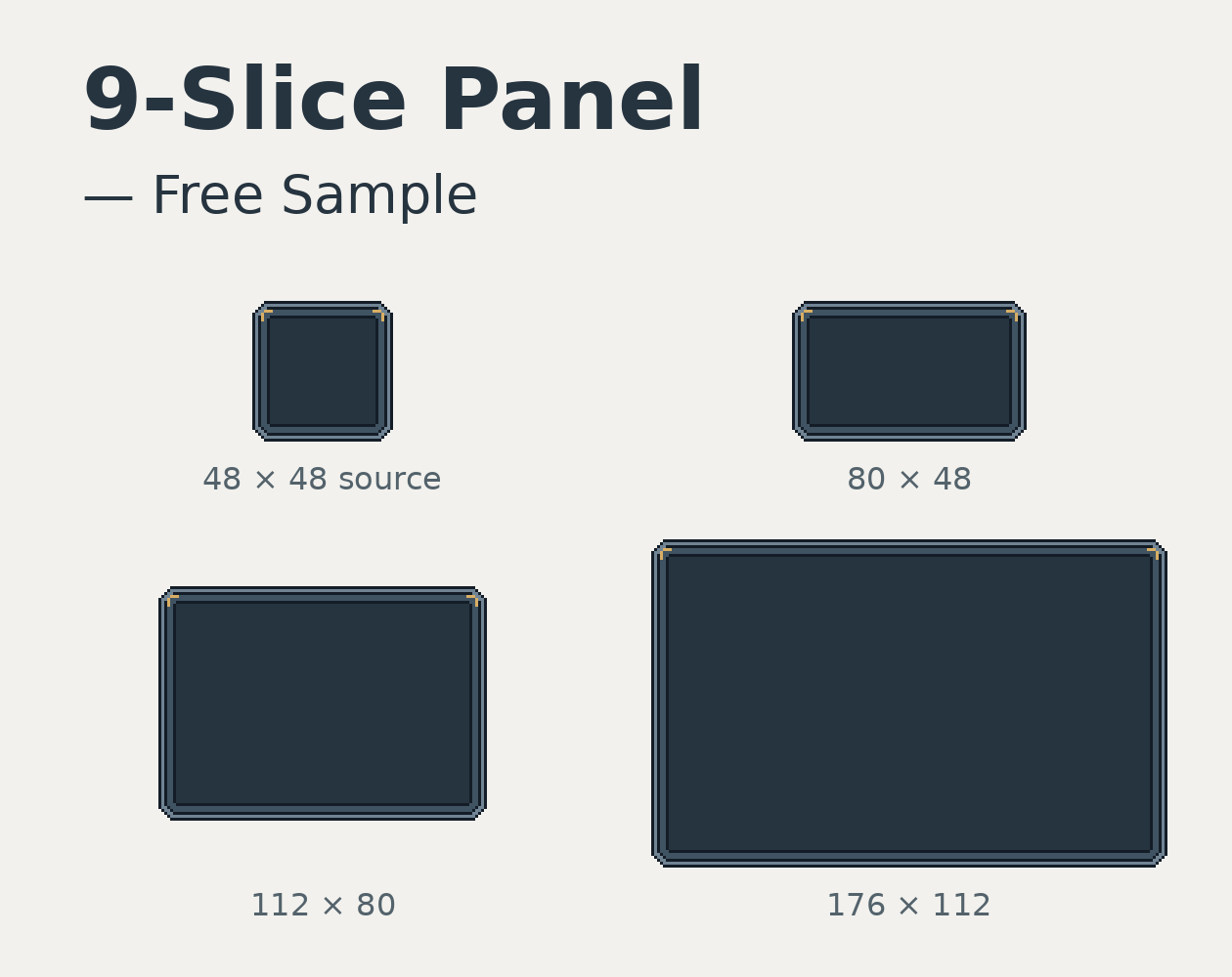 Free 9-Slice Pixel UI Panel — Source + 3 Sizes - Release Announcements ...