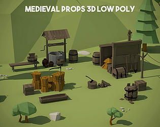 3D model Medieval Sharpening Stone Game Ready VR / AR / low-poly