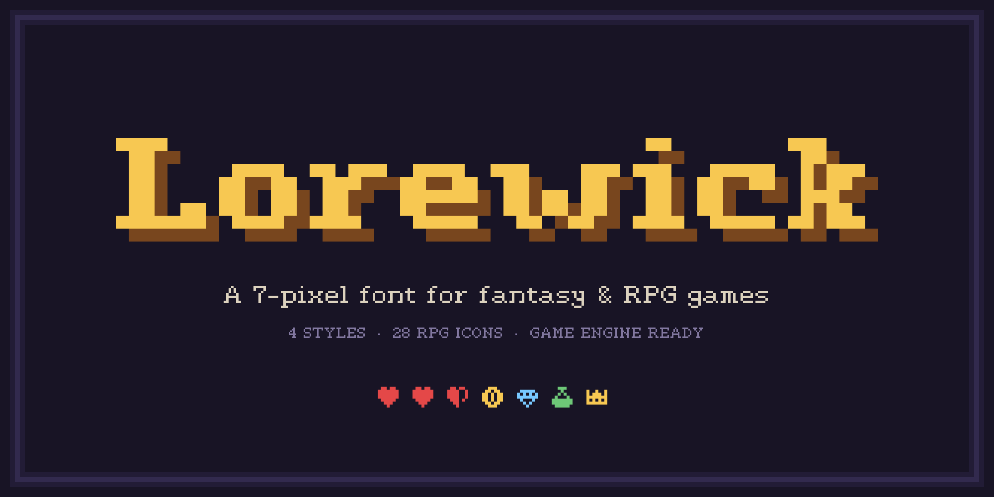 Lorewick - Fantasy RPG Pixel Font