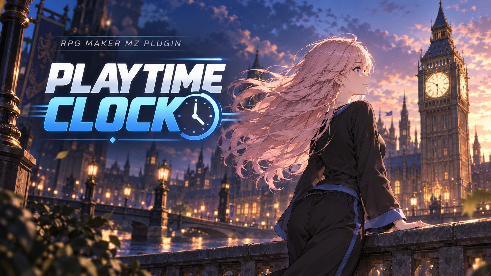 RPG Maker MZ Plugin - Playtime Clock