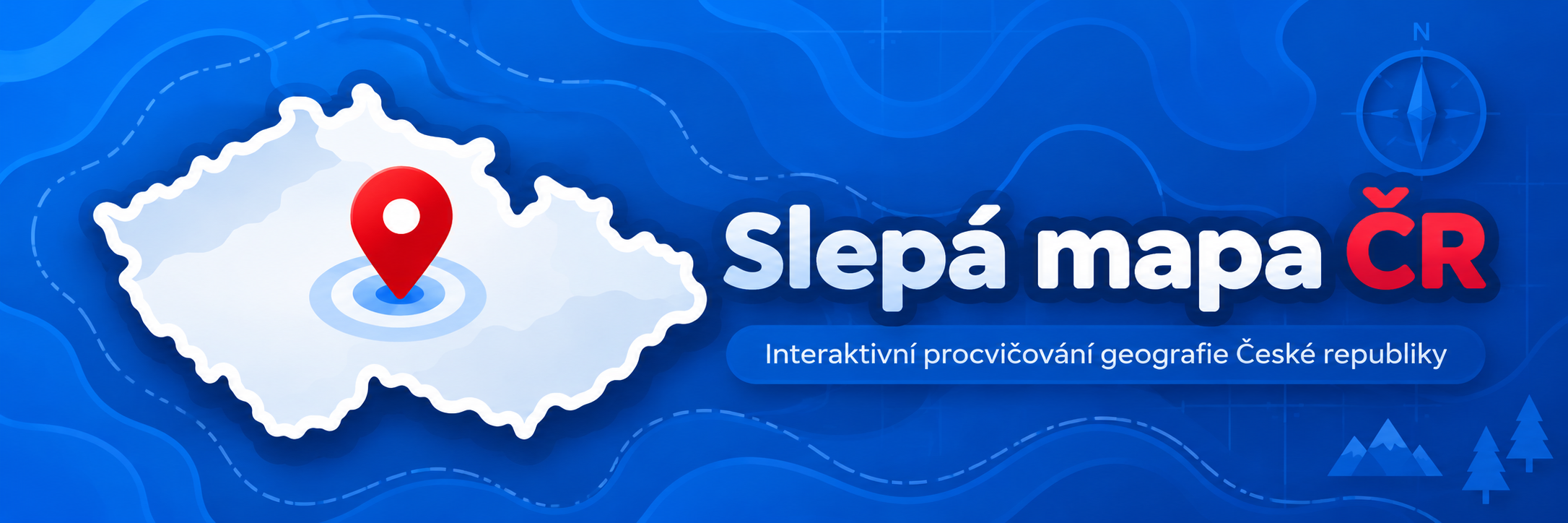Slepá mapa ČR