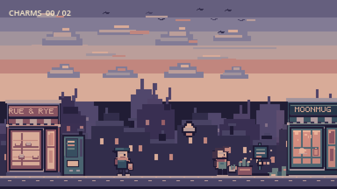 Pixel Rooftop Background Cozy Rooftop District - Pixel Art Asset Pack by Adnin PXL
