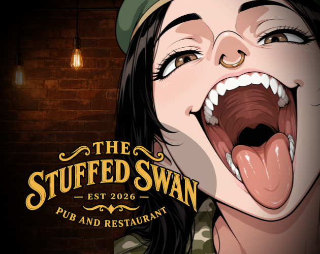Cover art for The Stuffed Swan (Vore VN) by MostToast — adult visual novel