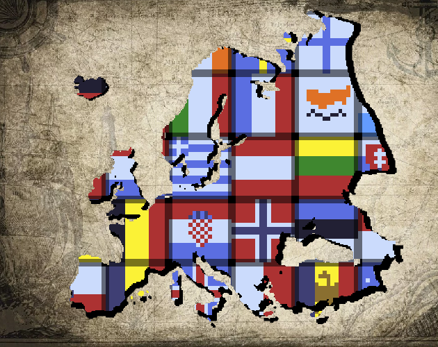 Europe Map Pixel Art