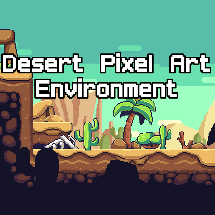 Desert Pixel Art Environment By Blackspire Studio