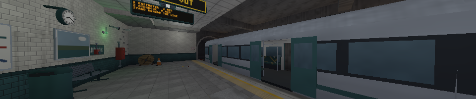 Low Poly Subway - Metro Station Kit