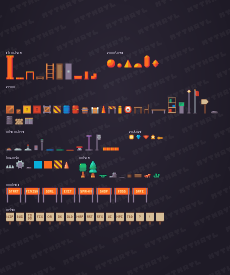 2D Pixel Prototype: Platformer Tileset