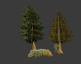PSX Style Forest