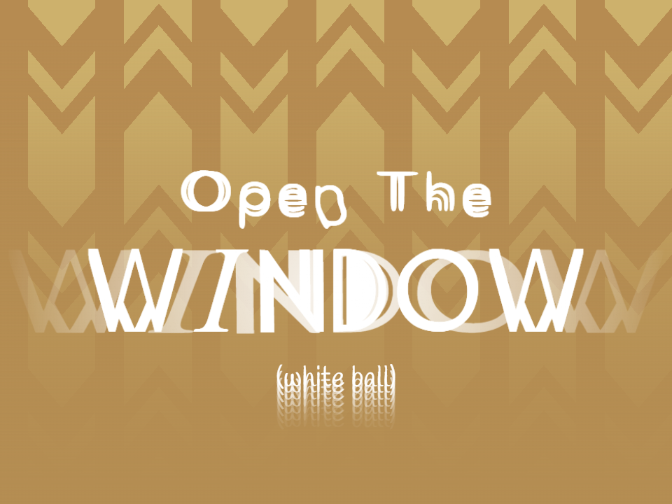 Miscellaneabox V0 - OPEN THE WINDOW (White Ball)
