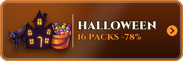 Halloween Bundle - 16 packs 78% off