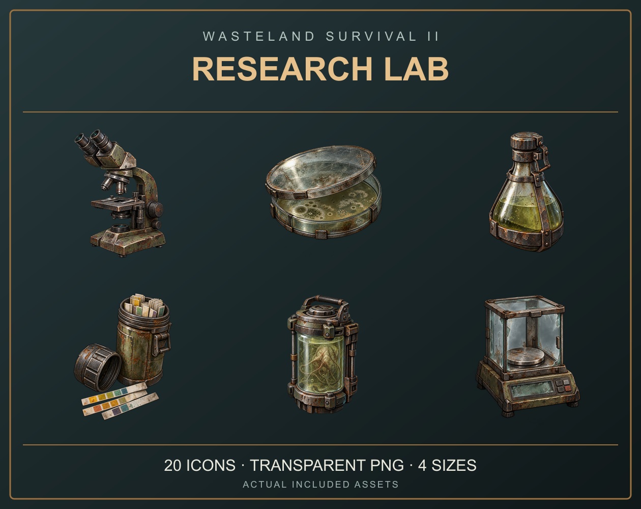 Research Lab &mdash; actual included icons