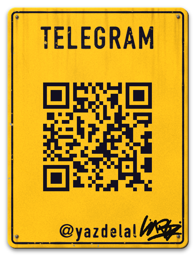 Telegram: @yazdelal &mdash; open profile