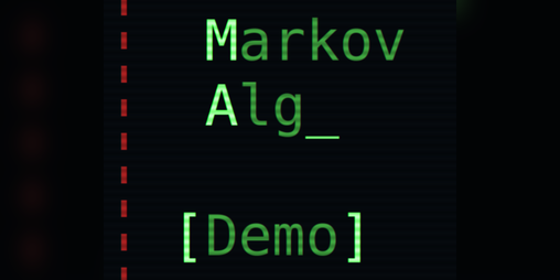 Cover image for Markov Alg [Demo]