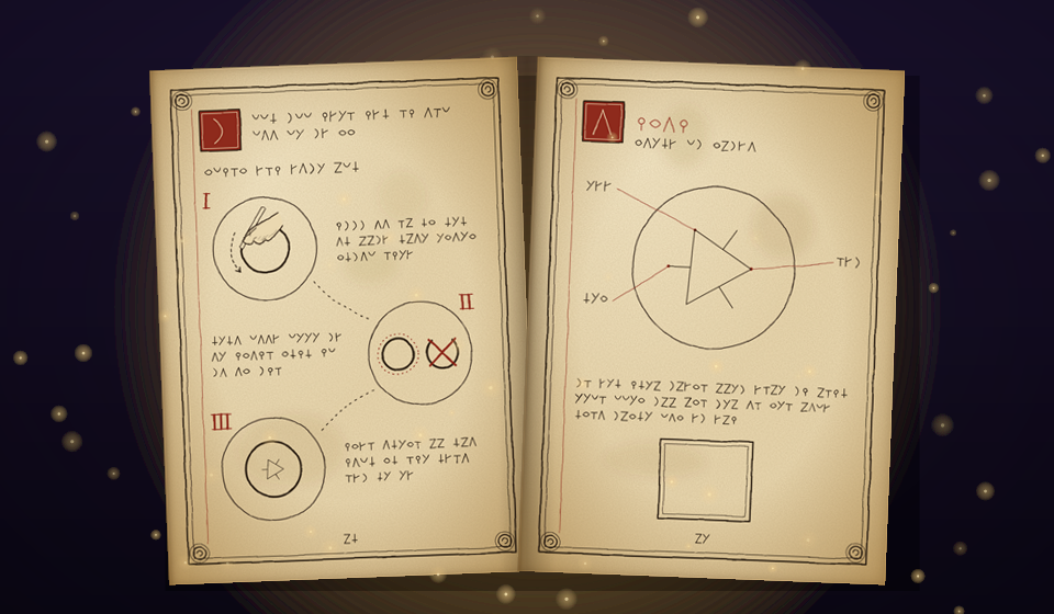 Deux pages du grimoire