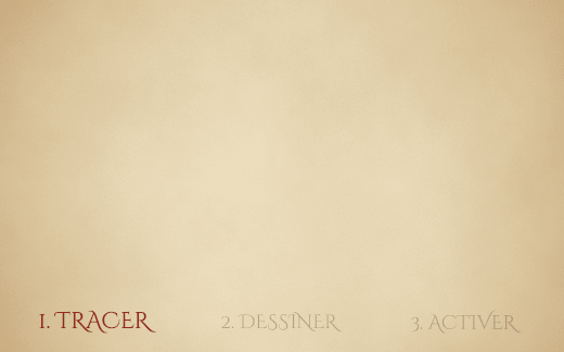 Tracer un cercle, dessiner un glyphe, puis l'activer