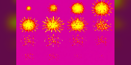 Explosion Flash Frame Pixel Explosion Frames — 16-Frame Explosion Animations by bobkingg