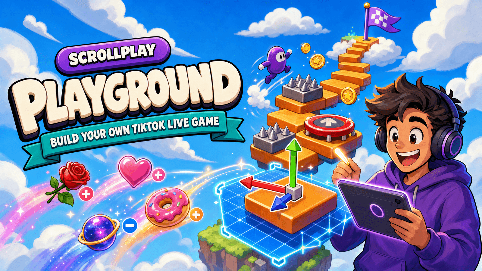 ScrollPlay Playground - Tiktok Live Interactive Game Maker
