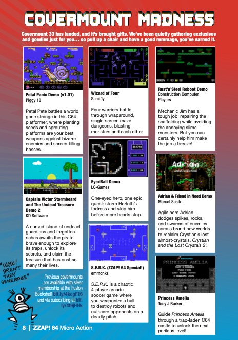 Free demo now available — featured on the ZZAP! 64 Issue 33