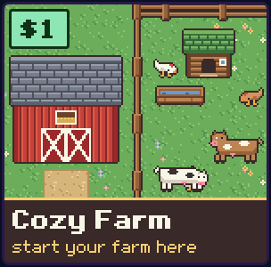 Cozy Farm: free 16x16 farming pack