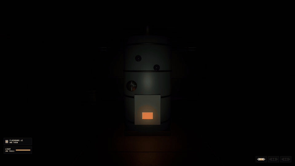 The player restores power at the facility boiler