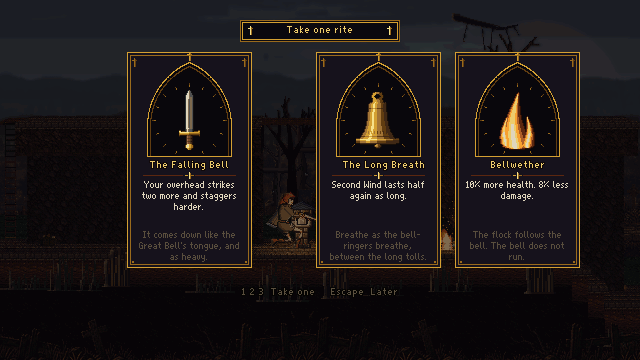 Choosing a rite at a roadside shrine