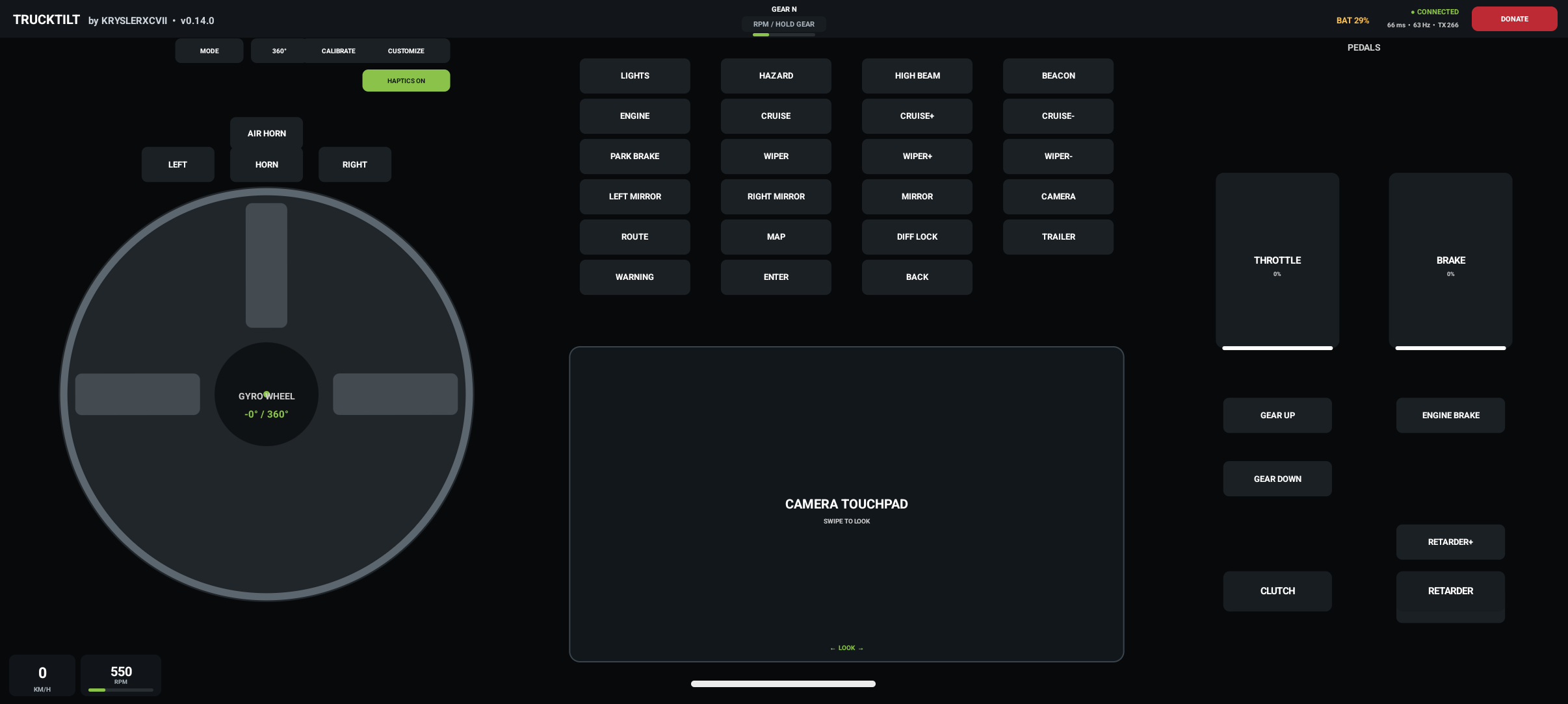 Taptic Rngine 🚛 TruckTilt — Final Update - TruckTilt — Mobile Controller for ETS2 ...