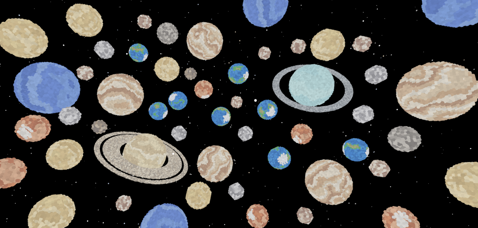 Particle Space Simulation