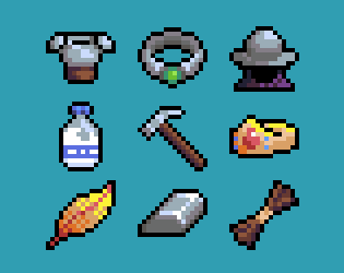 16x16 RPG Item Pack 2 by Alex's Assets