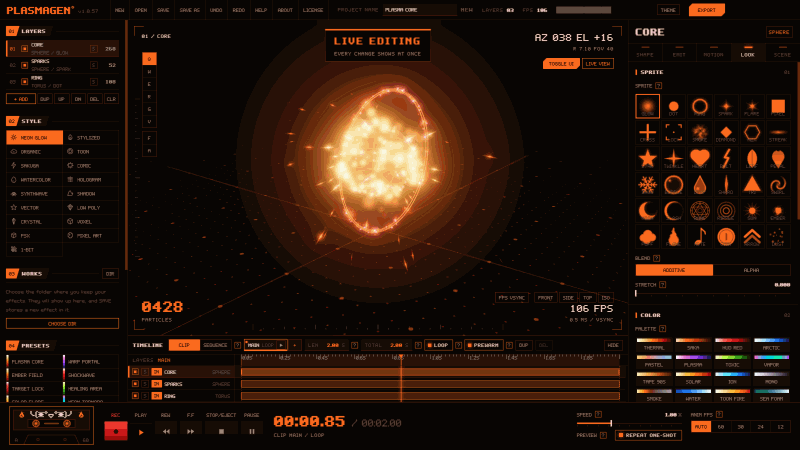 PlasmaGen Live Editing