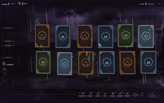 Gameplay demonstration: a primed Fire streak becomes a Water match, triggering Steam and bursting extra pairs.