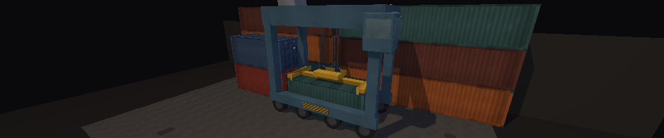 Low Poly Harbour - Container Port Kit