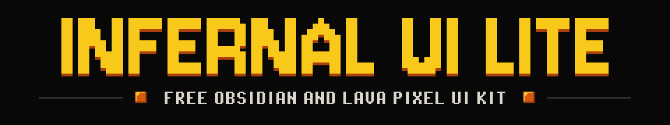 Infernal UI Lite - Free Hell & Demon Pixel Art UI Kit