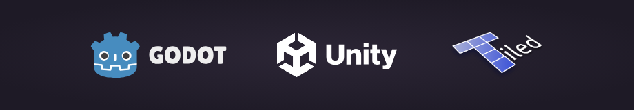 Godot, Unity, Tiled