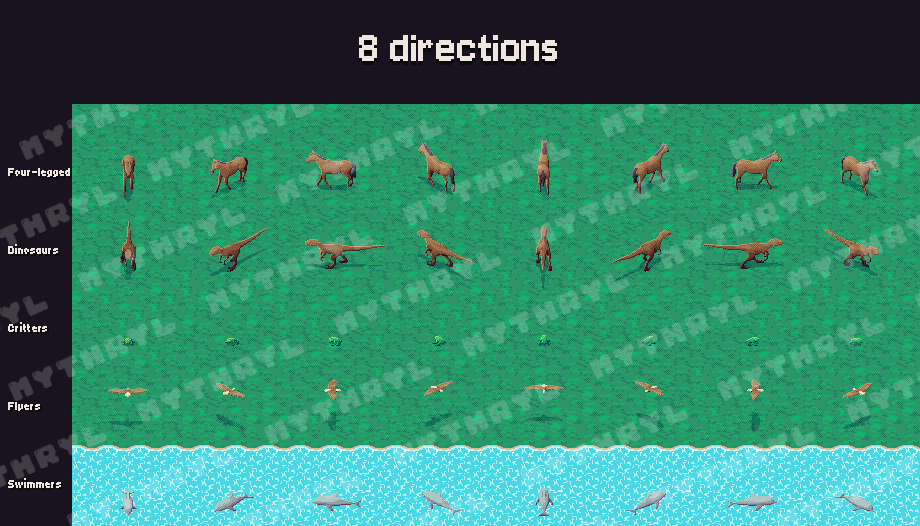 8 directions