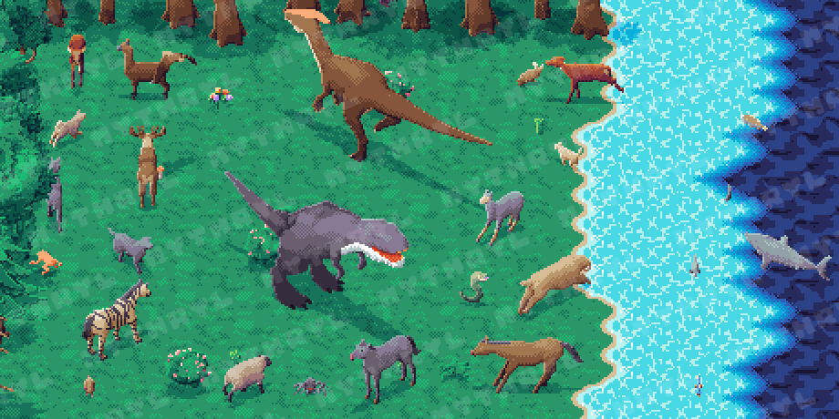 Land, sea and air animals